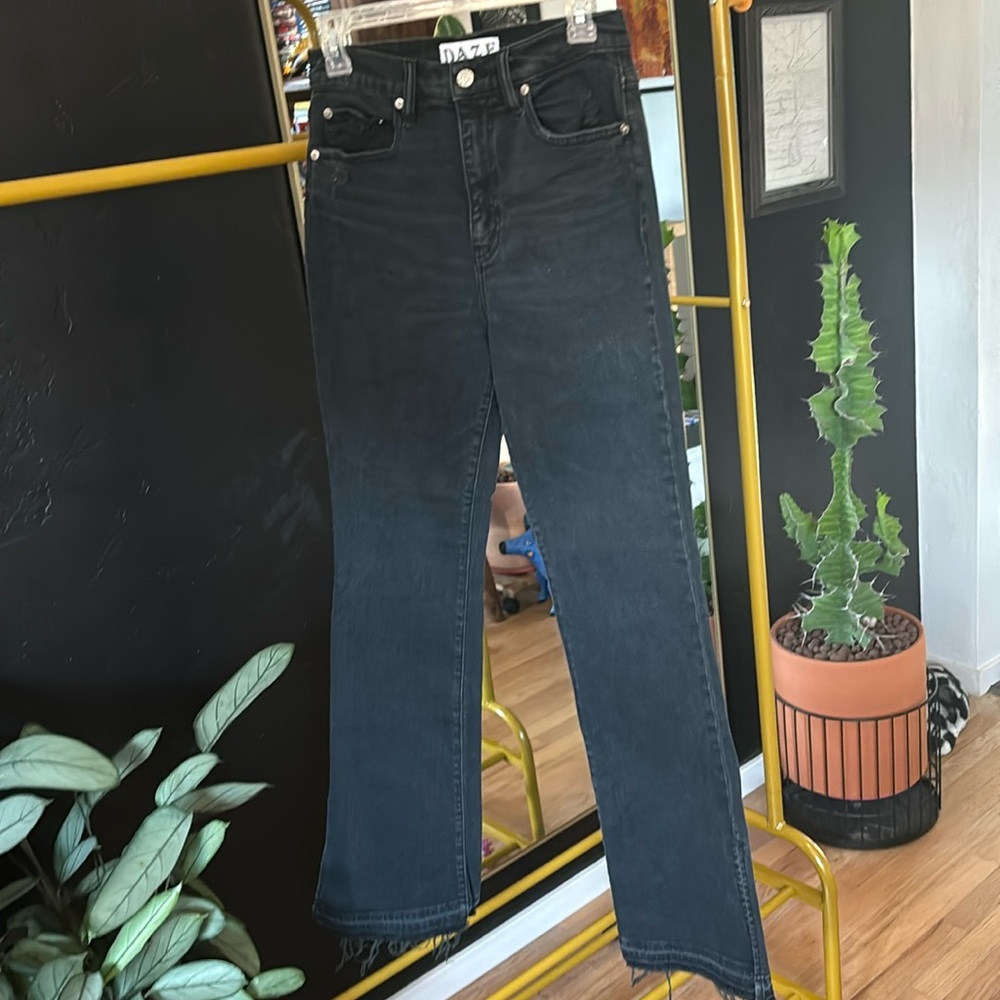 Daze Black Denim Straight Leg (202)